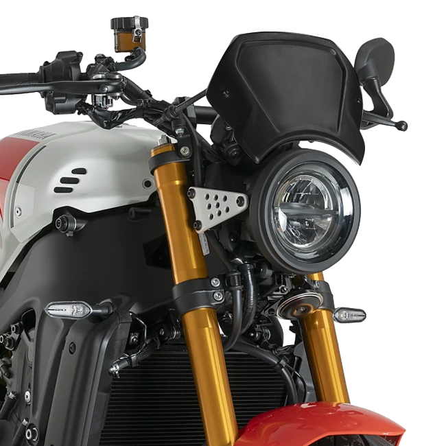 Puig Aluminium Front Plate Windshield – Fork Mount – for Yamaha XSR900 (2022–2026)