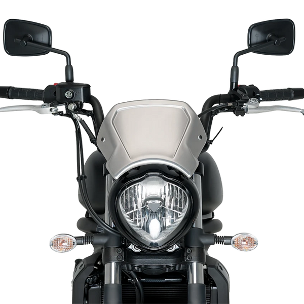 Puig Aluminium Front Plate Windshield – Fork Mount – for Kawasaki Vulcan S / Special Edition (2015–2025)