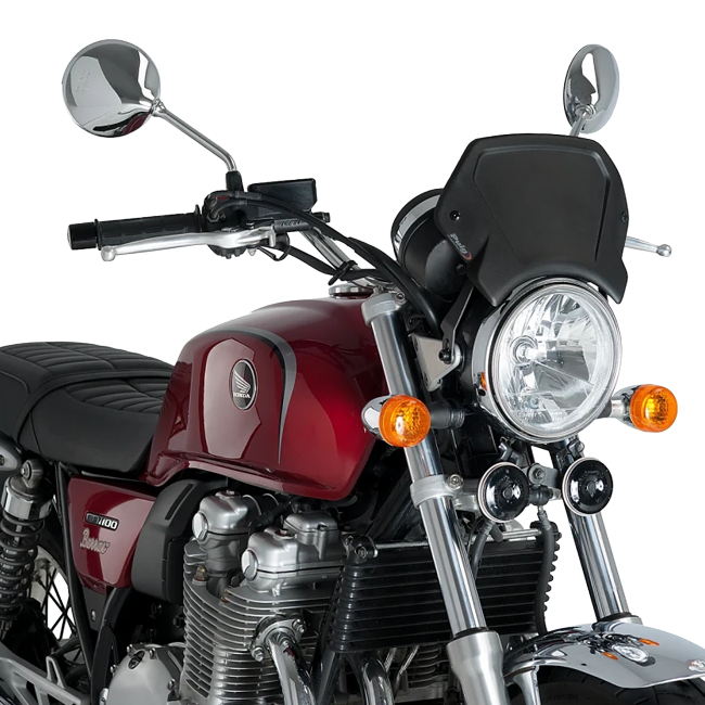 Puig Aluminium Front Plate Windshield – Headlight Bracket Mount – for Honda CB1100RS (2017–2020)