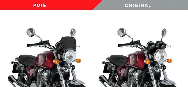 Puig Aluminium Front Plate Windshield – Headlight Bracket Mount – for Honda CB1100EX (2015–2020)