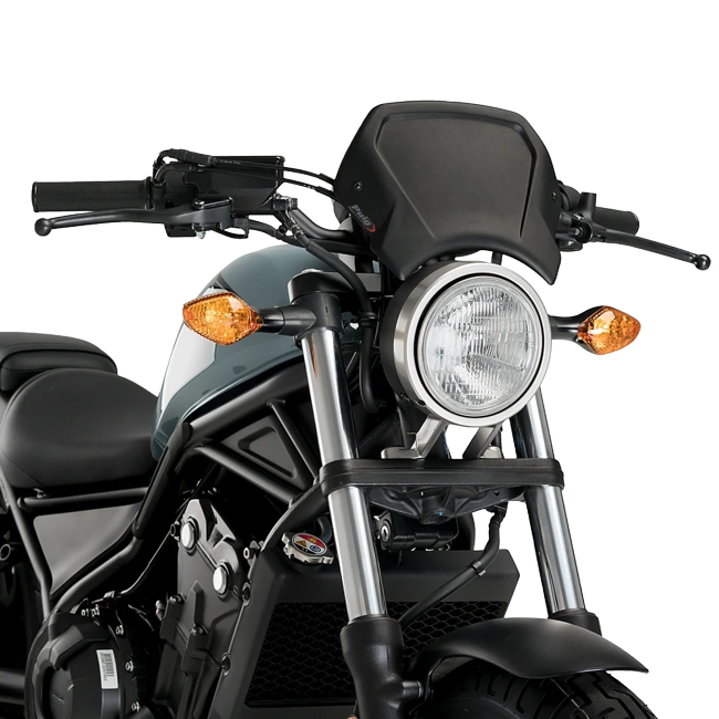 Puig ALU Frontal Plate Windscreen for Honda CMX 500 Rebel / SE (2017–2024)