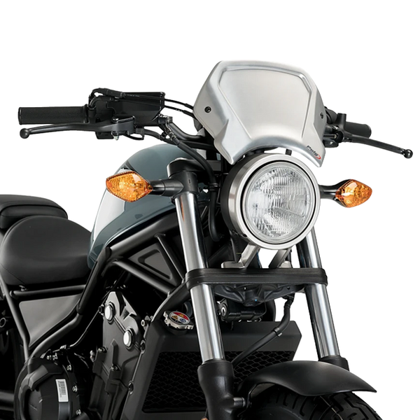 Puig ALU Frontal Plate Windscreen for Honda CMX 500 Rebel / SE (2017–2024)