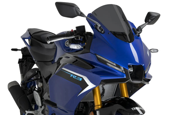 Puig R-Racer windscreen for Yamaha YZF-R3 2019-2026