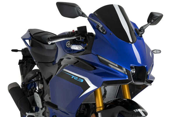 Puig R-Racer windscreen for Yamaha YZF-R3 2019-2026
