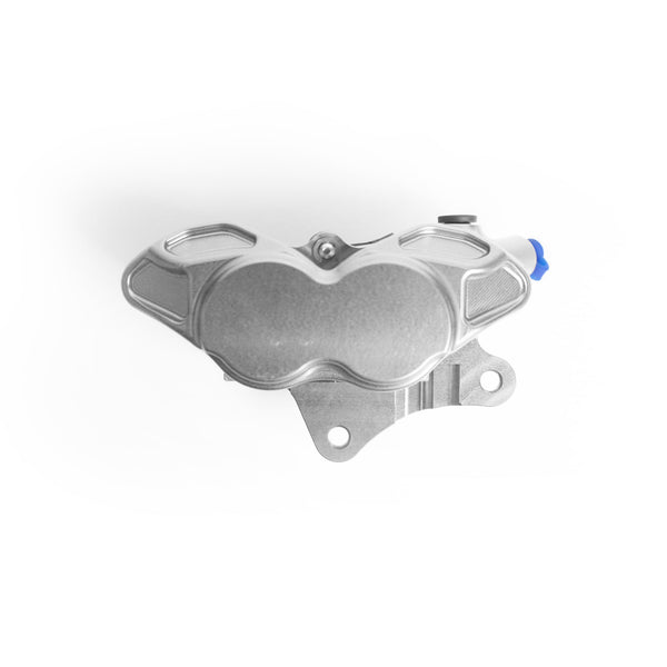 Talos V30.SI silver anodised CNC monoblock front brake caliper for Vespa GTS 300