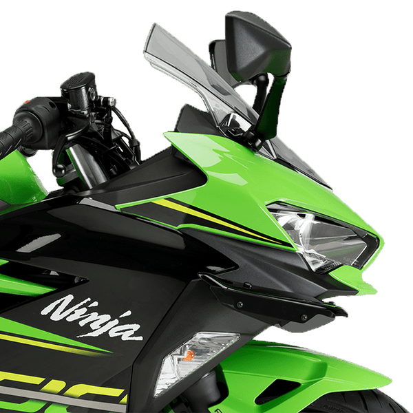 Puig Downforce Sport Winglets on Kawasaki Ninja 400 fairing