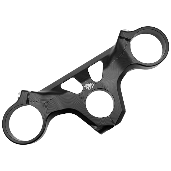 Spider Racing upper fork yoke 50.D336 for Ducati Panigale V2/S 890 2025-2026, CNC-machined aluminium