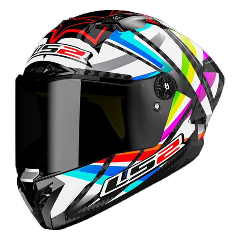 LS2 FF805 Thunder Carbon full-face helmet in Aero Flash Black gloss finish