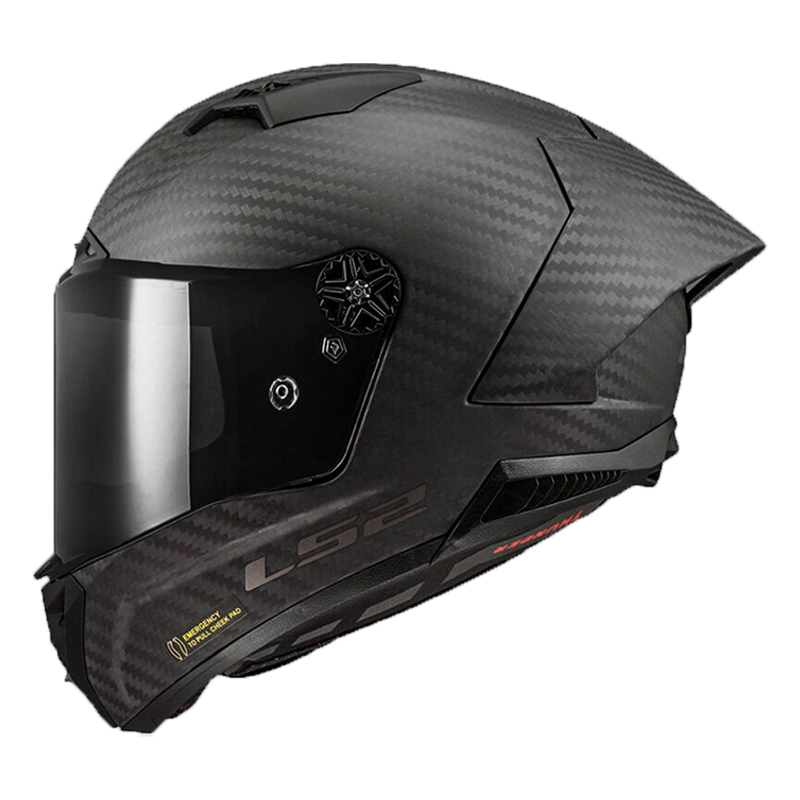 LS2 FF805 Thunder Carbon full-face helmet in natural carbon matte finish