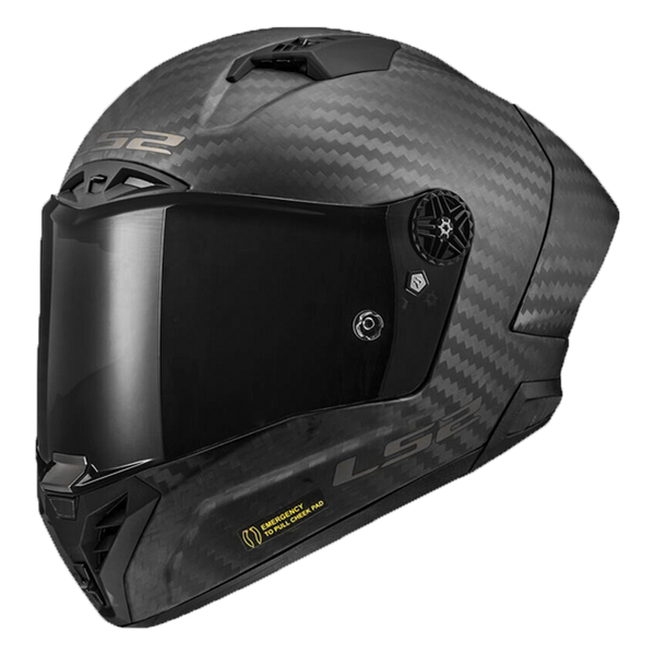LS2 FF805 Thunder Carbon full-face helmet in natural carbon matte finish