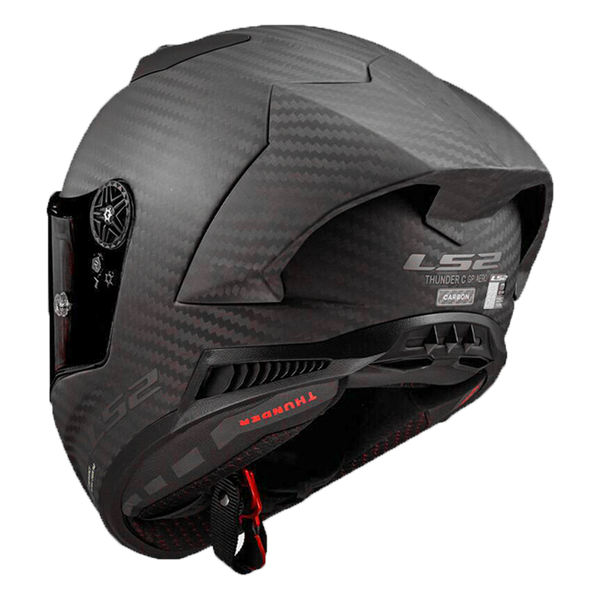LS2 FF805 Thunder Carbon full-face helmet in natural carbon matte finish