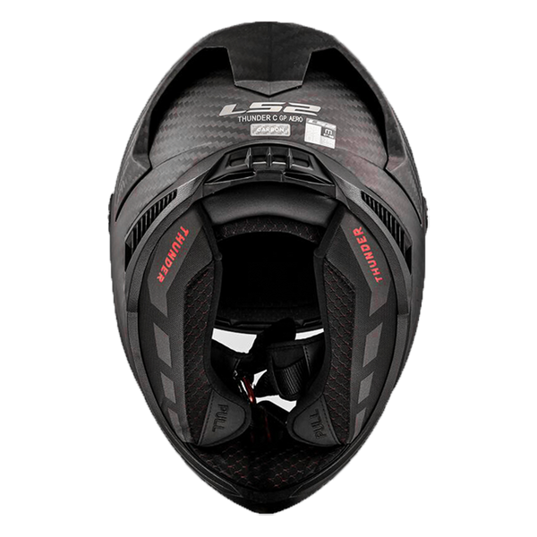 LS2 FF805 Thunder Carbon full-face helmet in natural carbon matte finish