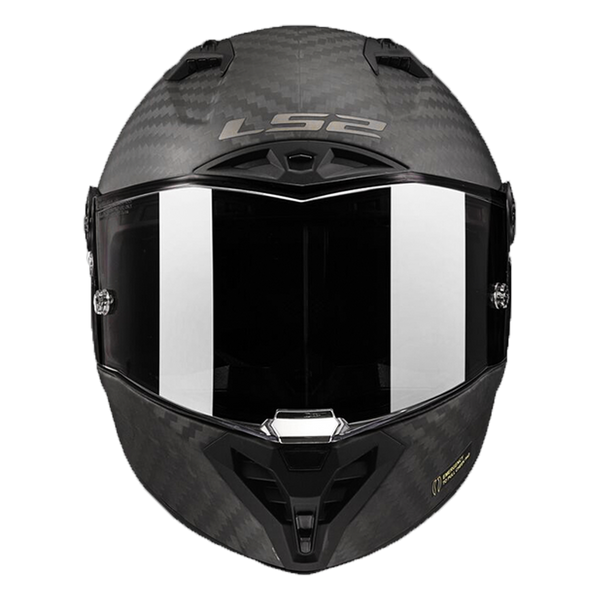 LS2 FF805 Thunder Carbon GP Pro FIM race helmet in natural carbon matte finish