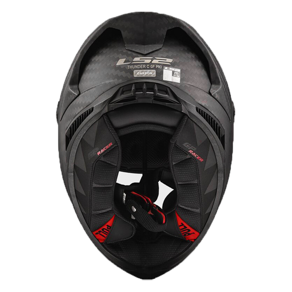 LS2 FF805 Thunder Carbon GP Pro FIM race helmet in natural carbon matte finish