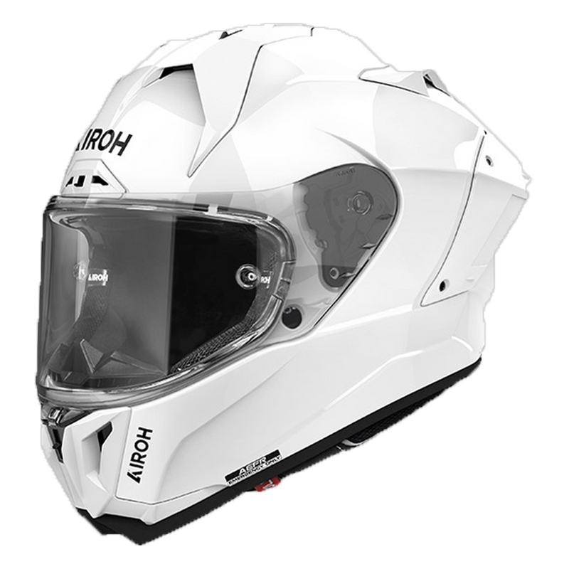 Airoh GP 800 Color full-face motorcycle helmet in white glossy finish