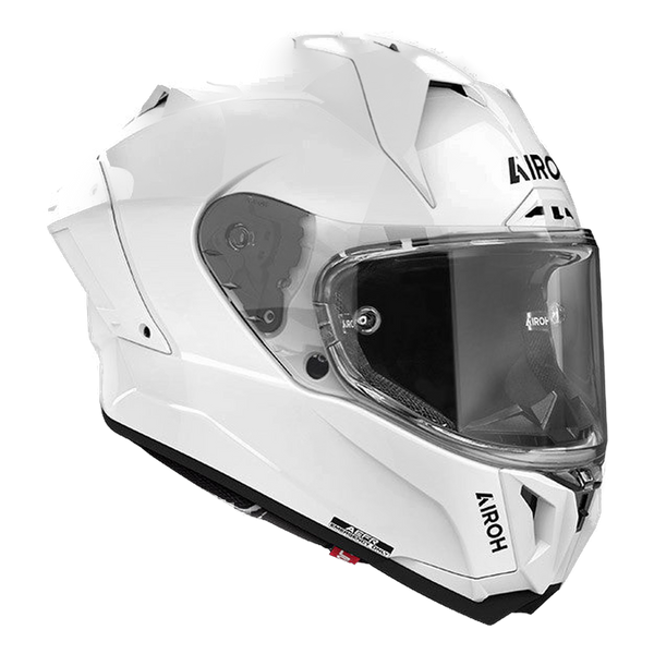 Airoh GP 800 Color full-face motorcycle helmet in white glossy finish