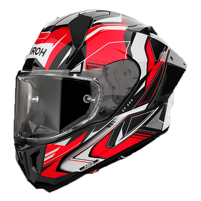 Airoh GP 800 Must full-face helmet in black and red glossy finish