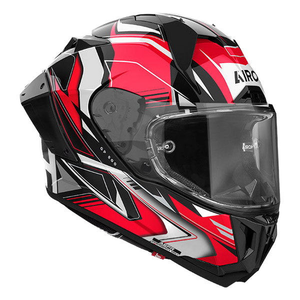 Airoh GP 800 Must full-face helmet in black and red glossy finish