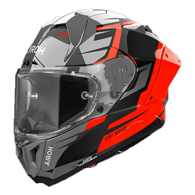 Airoh GP 800 Master full-face helmet in orange gloss finish