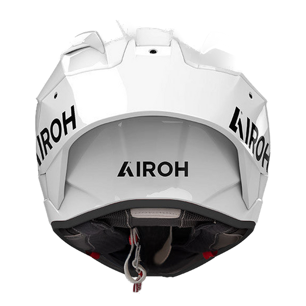 Airoh GP 800 FIM Racing #1 full-face race helmet in white glossy finish