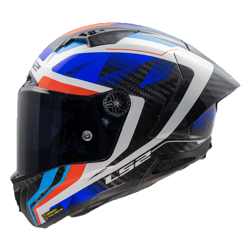 LS2 FF805 Thunder Carbon full-face helmet in Diamond Blue/Red GP Aero livery