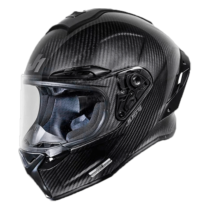 Just1 J-GPR full-face helmet in solid matte carbon finish