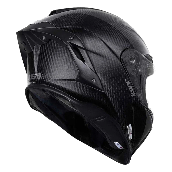 Just1 J-GPR full-face helmet in solid matte carbon finish