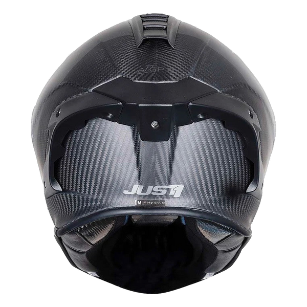 Just1 J-GPR full-face helmet in solid matte carbon finish
