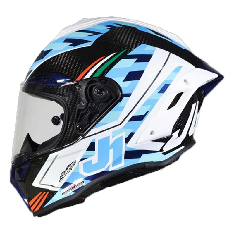 Just1 J-GPR Raffaele De Rosa Replica full-face carbon fibre helmet, gloss finish