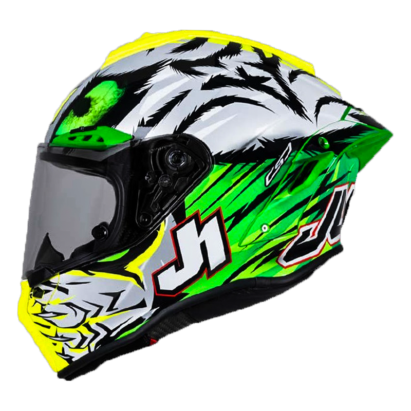 Just1 J-GPR helmet Axel Bassani Replica 2024 gloss carbon fibre livery