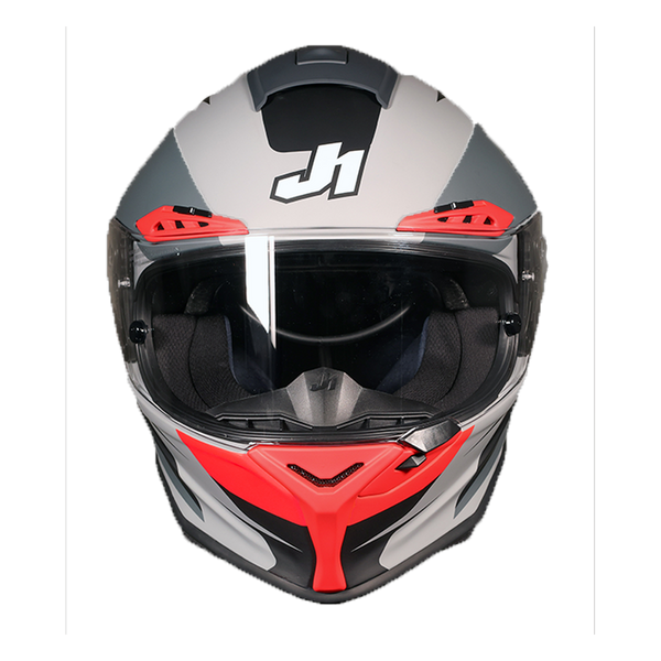 Just1 J-PGRF full-face helmet in Arrow Red and Matte Black