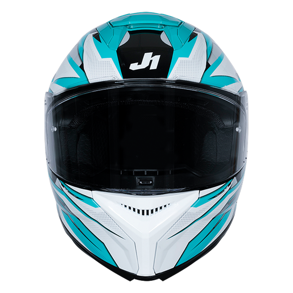 Just1 J-STR full-face helmet Avalon Turquoise Gloss Black