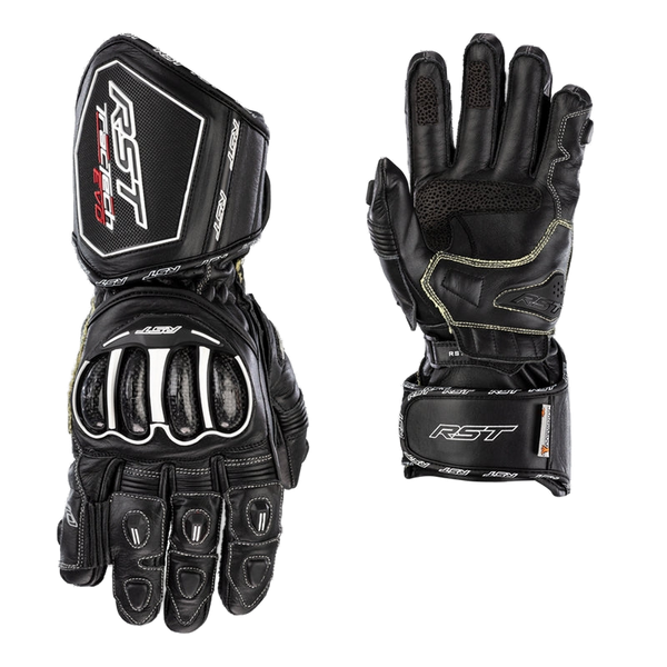 RST Tractech Evo 4 ladies motorcycle leather gloves in black