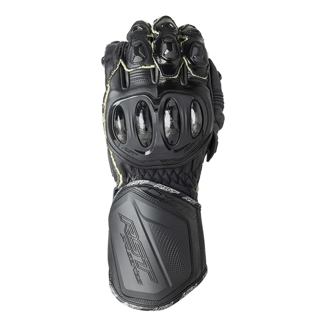RST Pro Series GP D3O men's motorcycle leather gloves in black