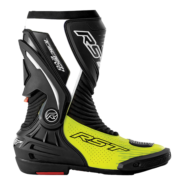 RST Tractech EVO D3O motorcycle boots men neon yellow black