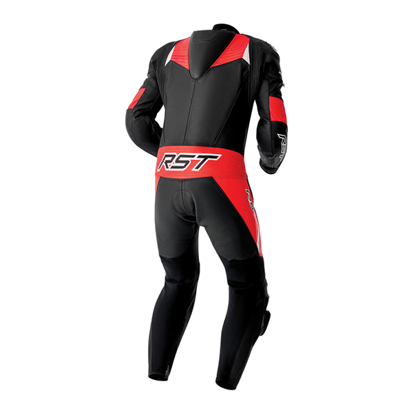 RST Tractech EVO D3O men's one-piece leather race suit in black and red