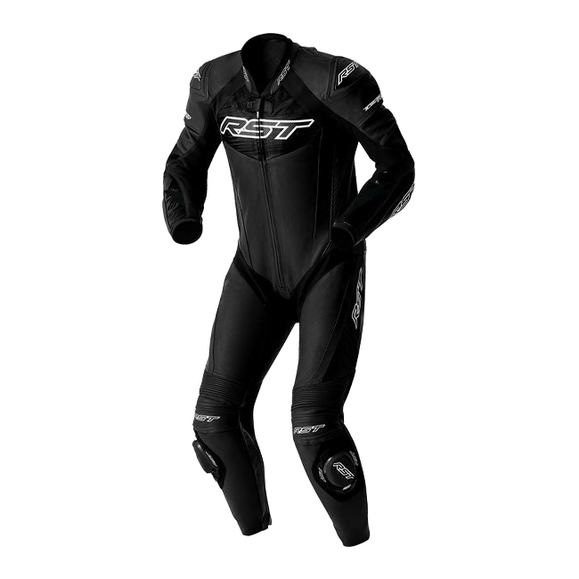 RST Tractech EVO D3O one-piece leather race suit men's Black/White