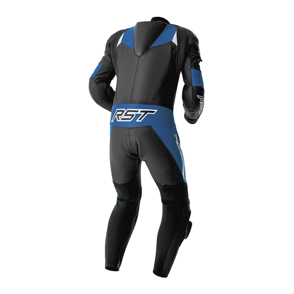 RST Tractech EVO D3O men's one-piece leather suit in Black/Blue, part 103634