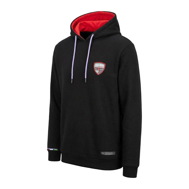 IXON Aprilia BeARacer Hoodie Replica 2026 men's in black and fluorescent red