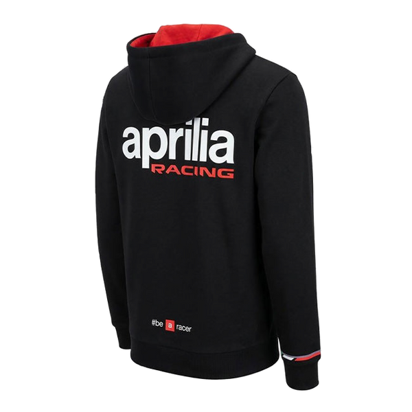 IXON Aprilia BeARacer Hoodie Replica 2026 men's in black and fluorescent red