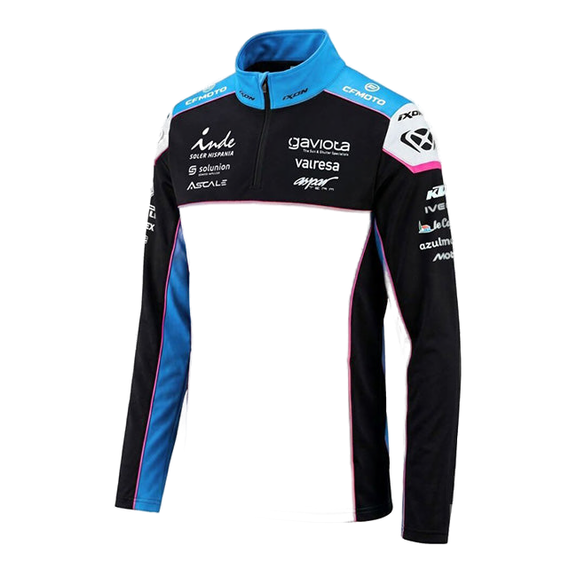 IXON SW1 CFMO 26 men's zip sweatshirt CFMOTO Aspar Racing 2026 blue black pink