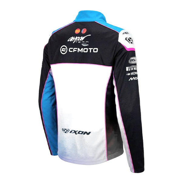 IXON SW1 CFMO 26 men's zip sweatshirt CFMOTO Aspar Racing 2026 blue black pink