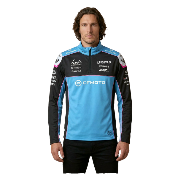 IXON SW1 CFMO 26 men's zip sweatshirt CFMOTO Aspar Racing 2026 blue black pink
