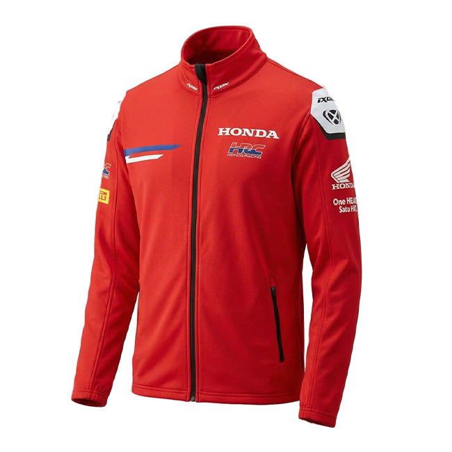 IXON SW1 HRC 26 Honda HRC Racing Team men's zip sweatshirt jacket in red, 2026 replica