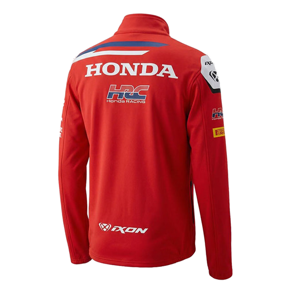 IXON SW1 HRC 26 Honda HRC Racing Team men's zip sweatshirt jacket in red, 2026 replica