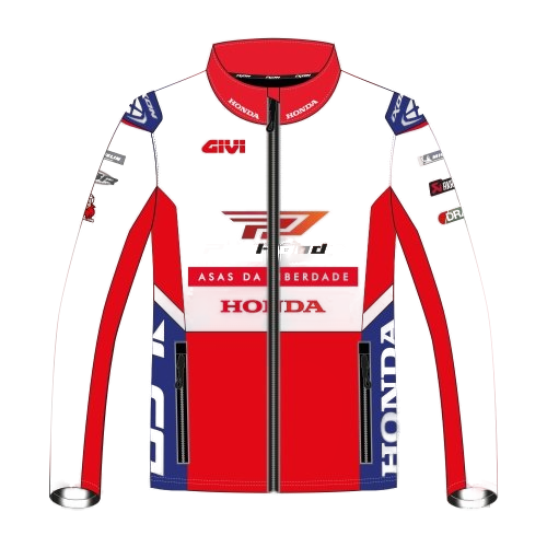 IXON LCR Honda Racing Team Zip Sweat Jacket Replica 2026 in white, red and blue — men's