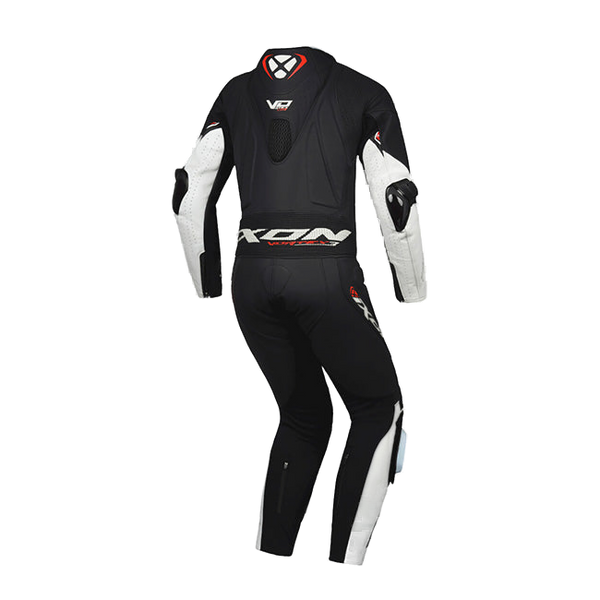 IXON Vortex 3 Lady one-piece perforated women's race leather suit in White and Black