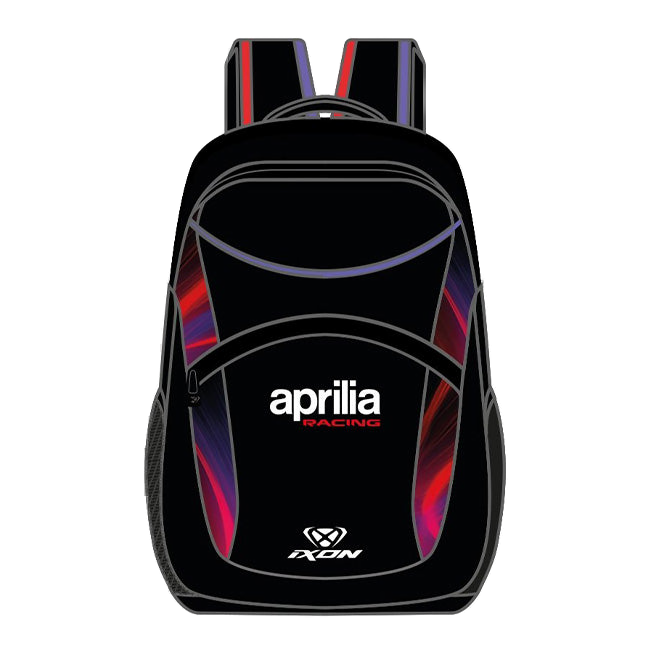 IXON BACK APRILIA 26 Aprilia Racing Team replica backpack in black and fluo red