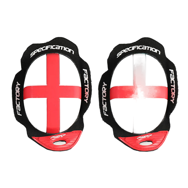 RST Flag Series George Cross knee sliders, part 101803, St. George design