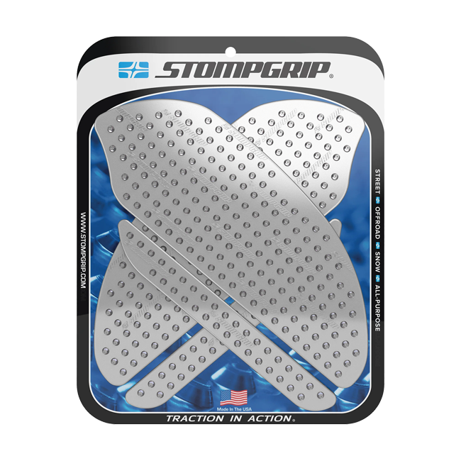 Stompgrip Vulcano traction pads for Honda CBR 600 RR 2007-2012 in black and transparent